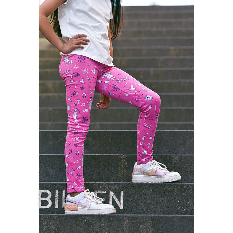 Scientists leggings pink