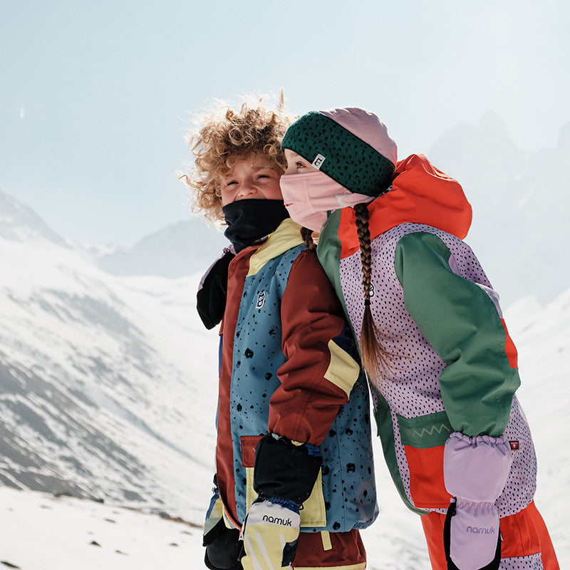 Gesichtsmaske Balaklava Merino Vista Sunset rose