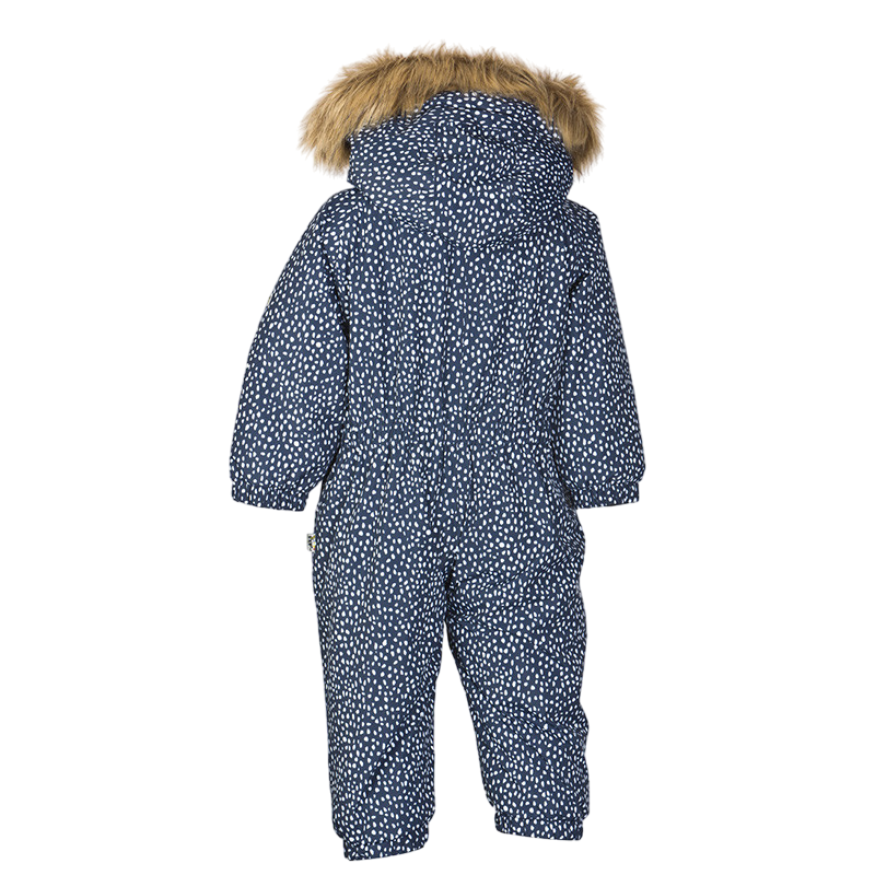 Kids Jamin thermal overall dress blue print