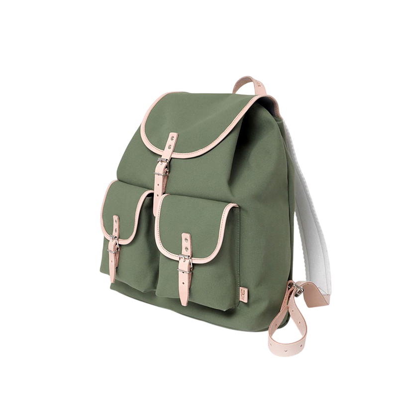 Sac à dos Georgia cuir naturel olive