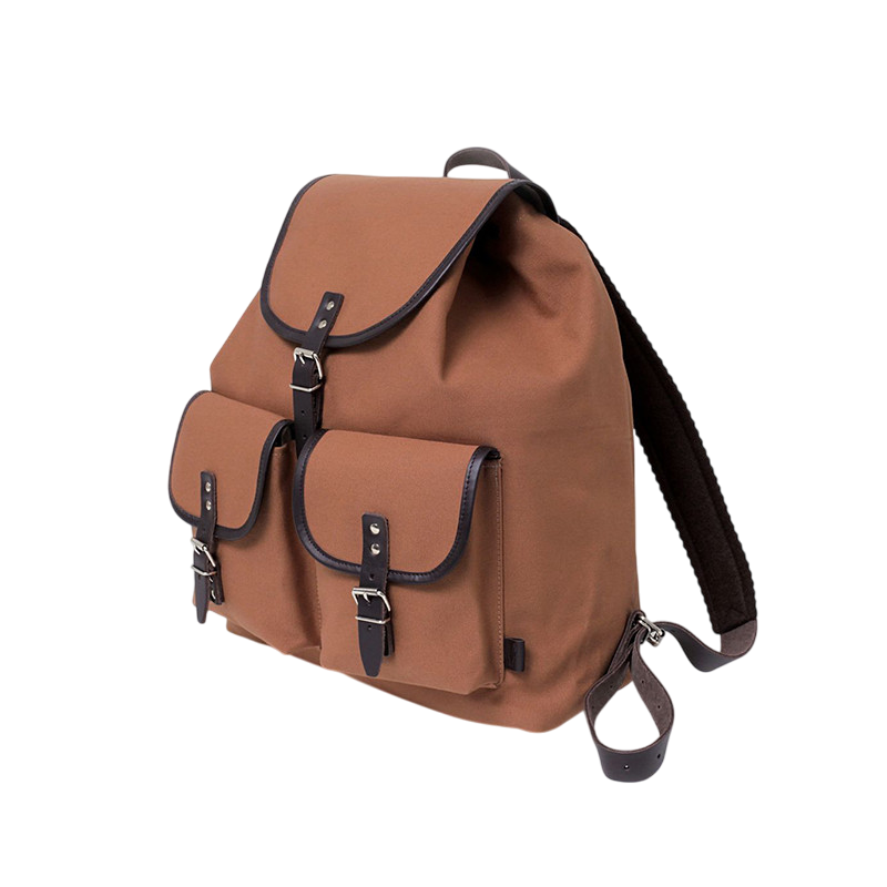 Sac à dos Georgia cuir brun acajou