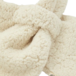 Écharpe Teddy bébé blanc cassé