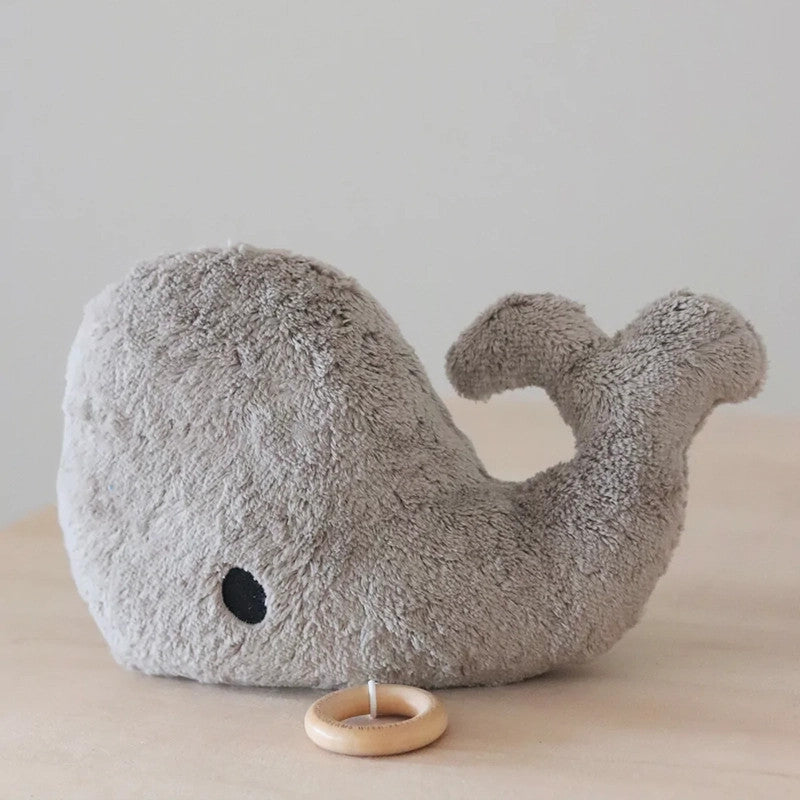 Musical music box Big Friend Whale Grey