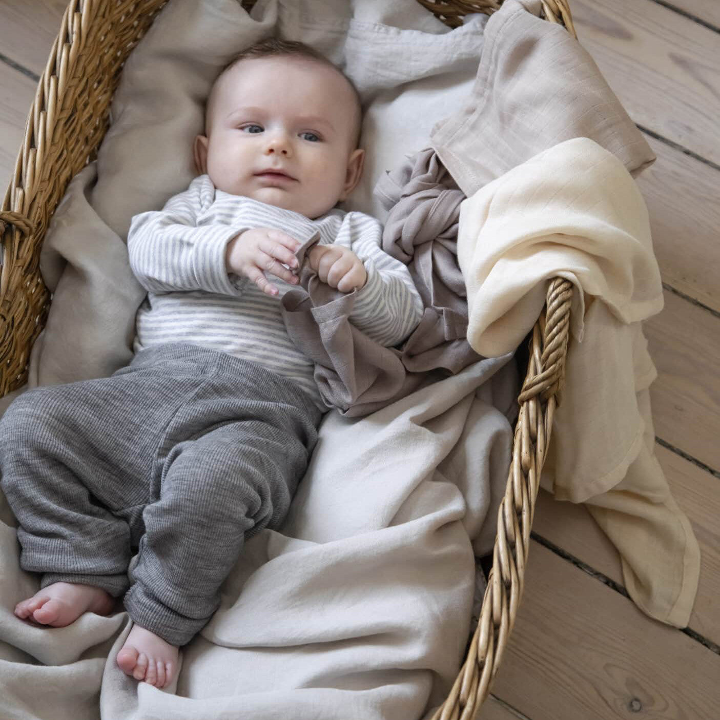 Burp cloths set of 3 Moonlight Beige