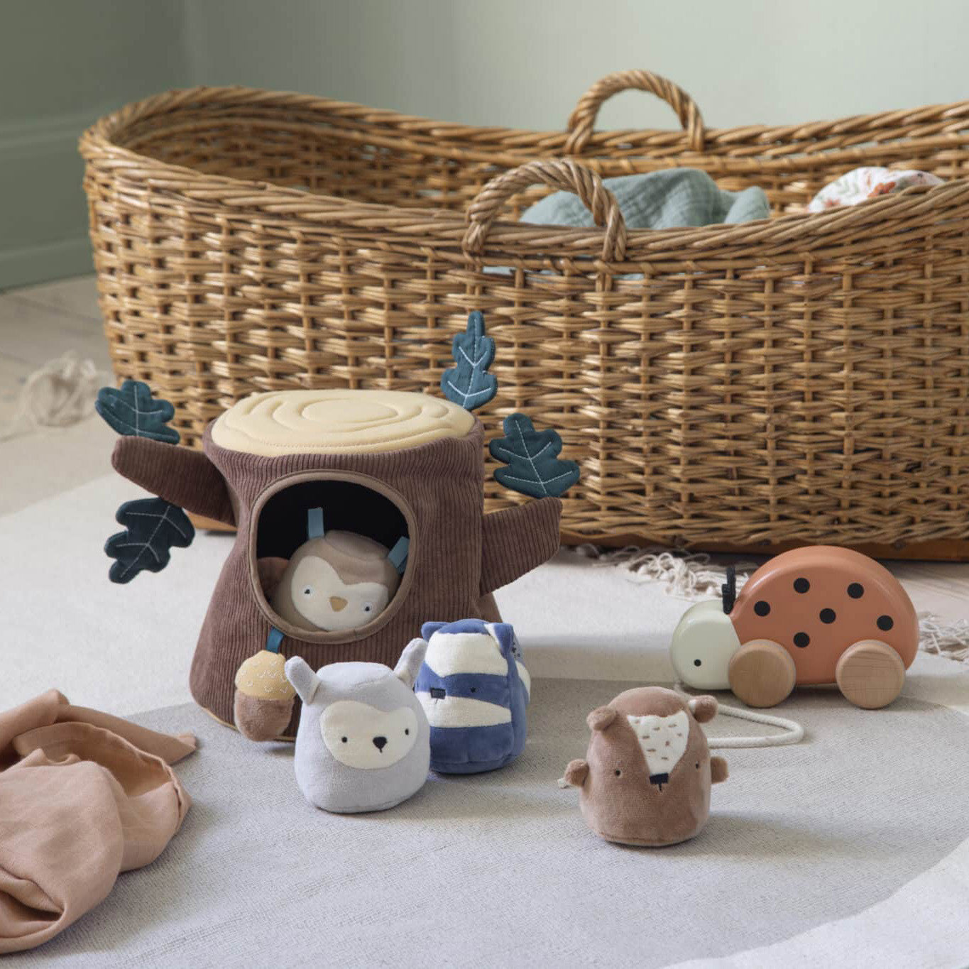 Jouet d'activité Souche d'arbre Marron