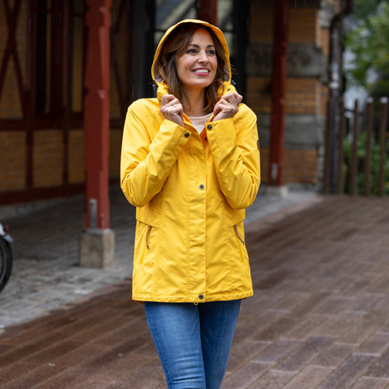 Frauen Regenjacke Lorena lemon chrome