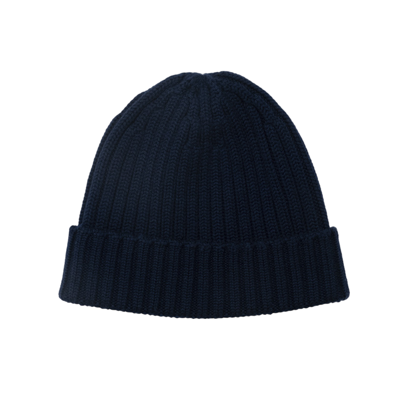 Beanie Mallet Merino True Navy
