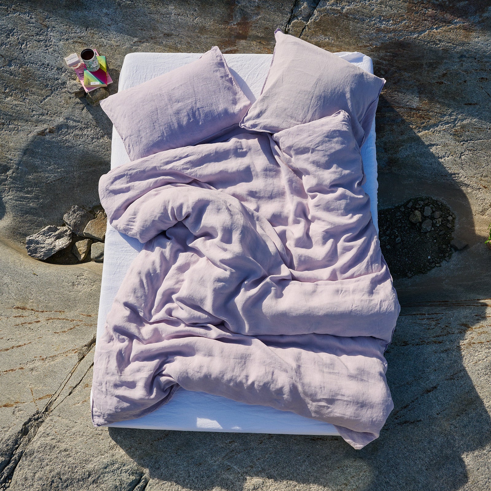 Linus lavender plain comforter cover 160x210 cm