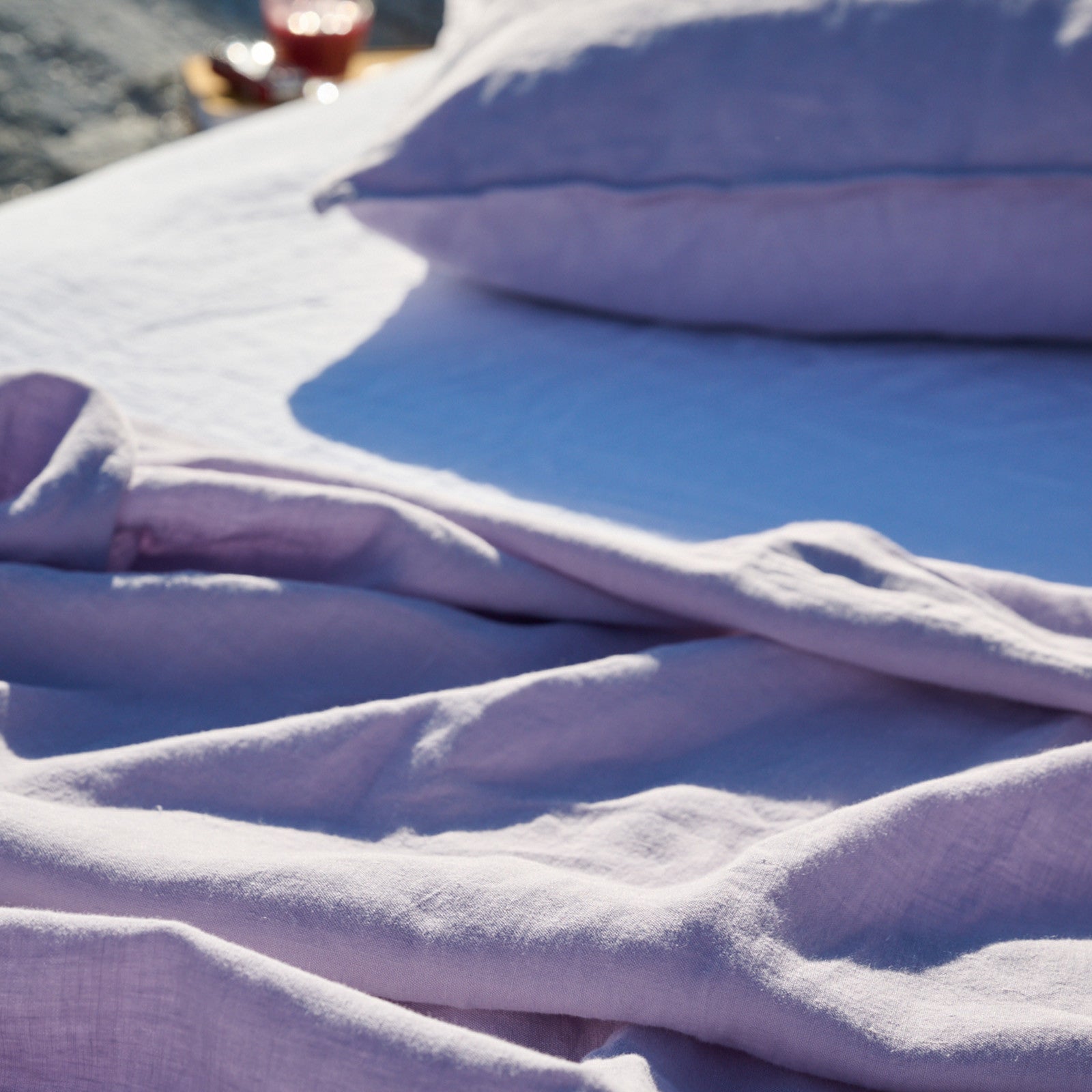 Linus drap de dessus 170x270 uni, lavande