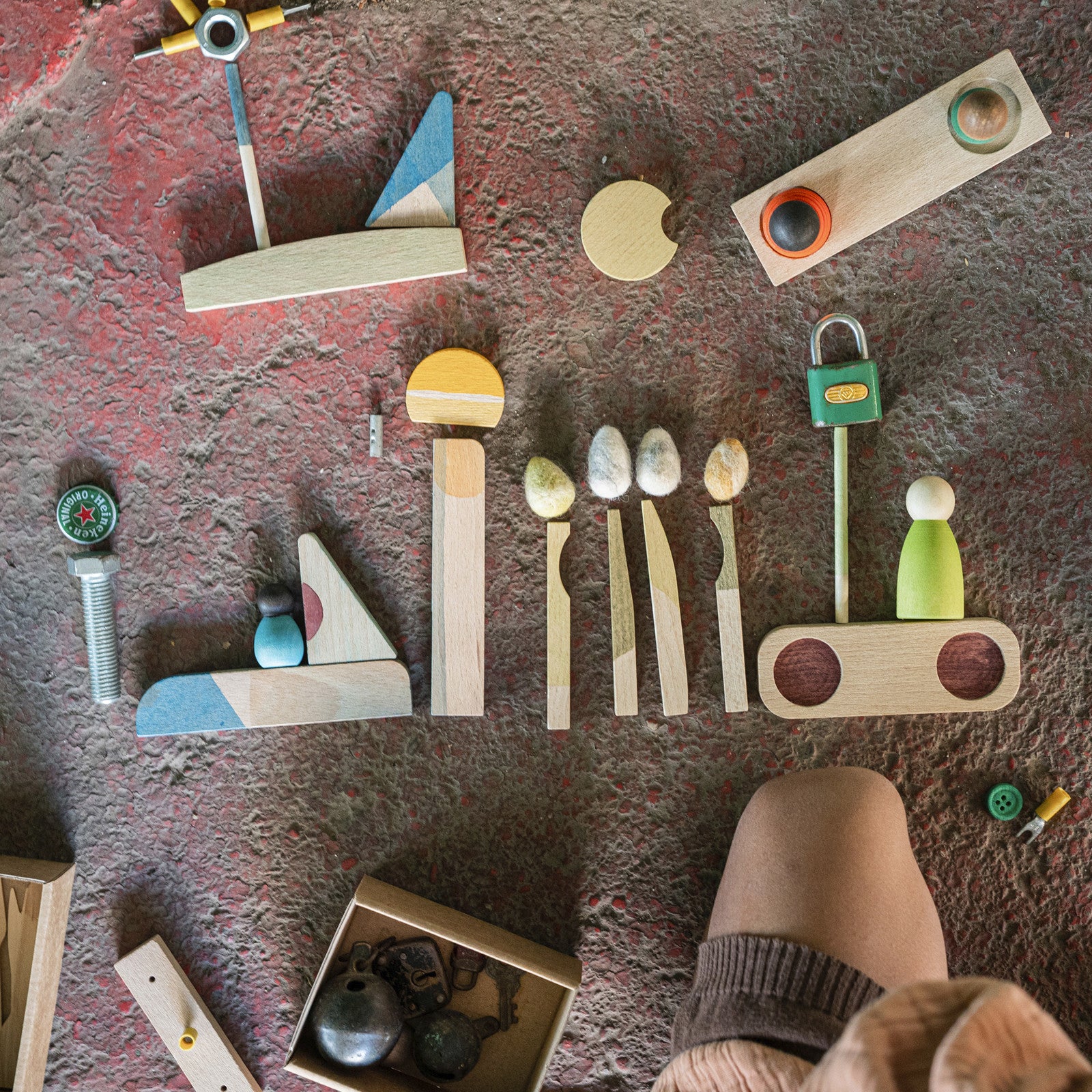 Happy Place Rainbow Grapat wooden play set