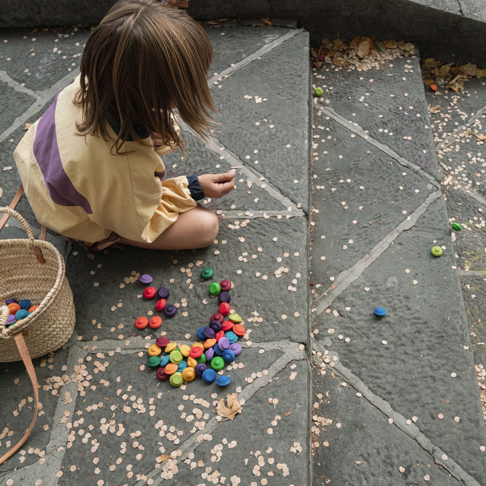 Mandala 36 Blumen Regenbogen