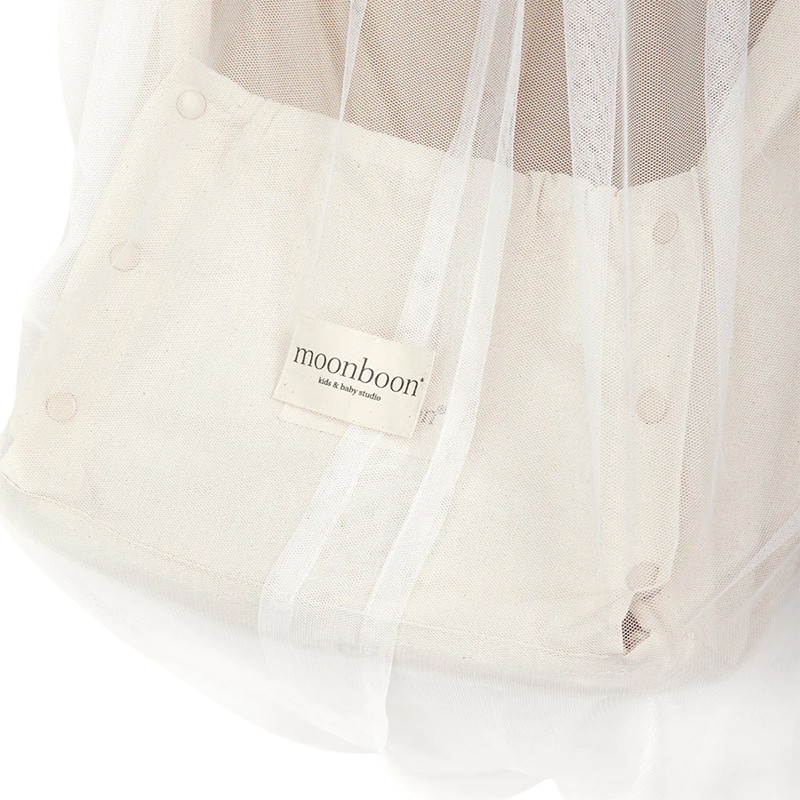 Moskitonetz für Federwiege Weiss