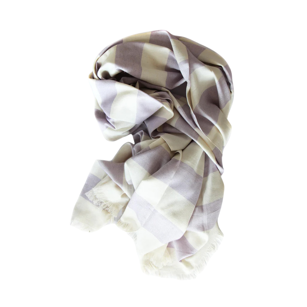 Fouta Lilac Offwhite bath towel