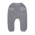 Pantalon bébé à poches gris-mélange