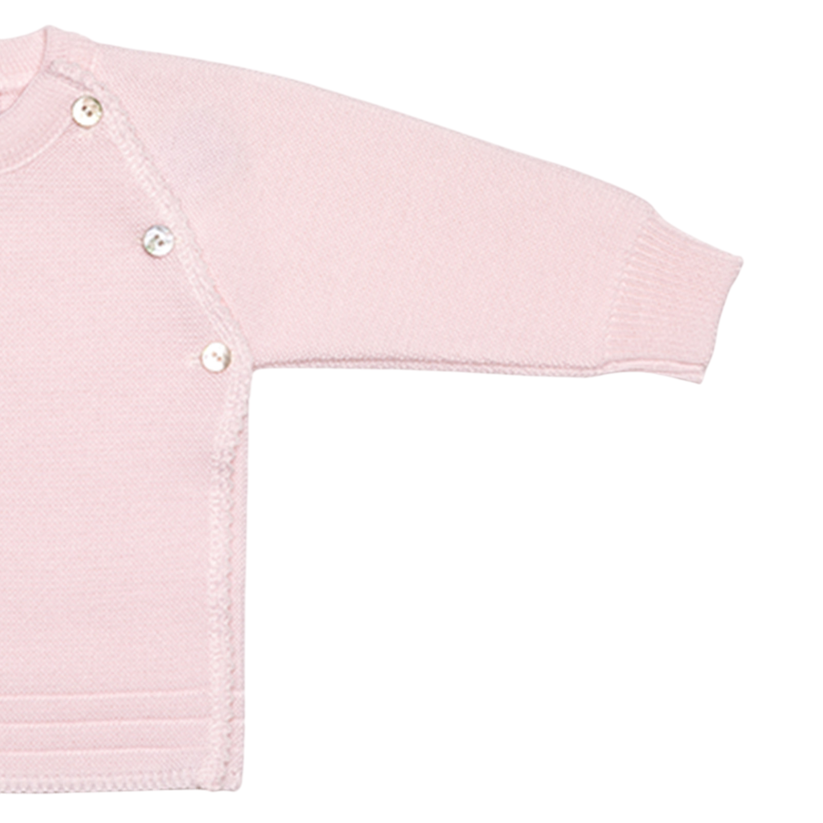 Baby wrap sweater pink