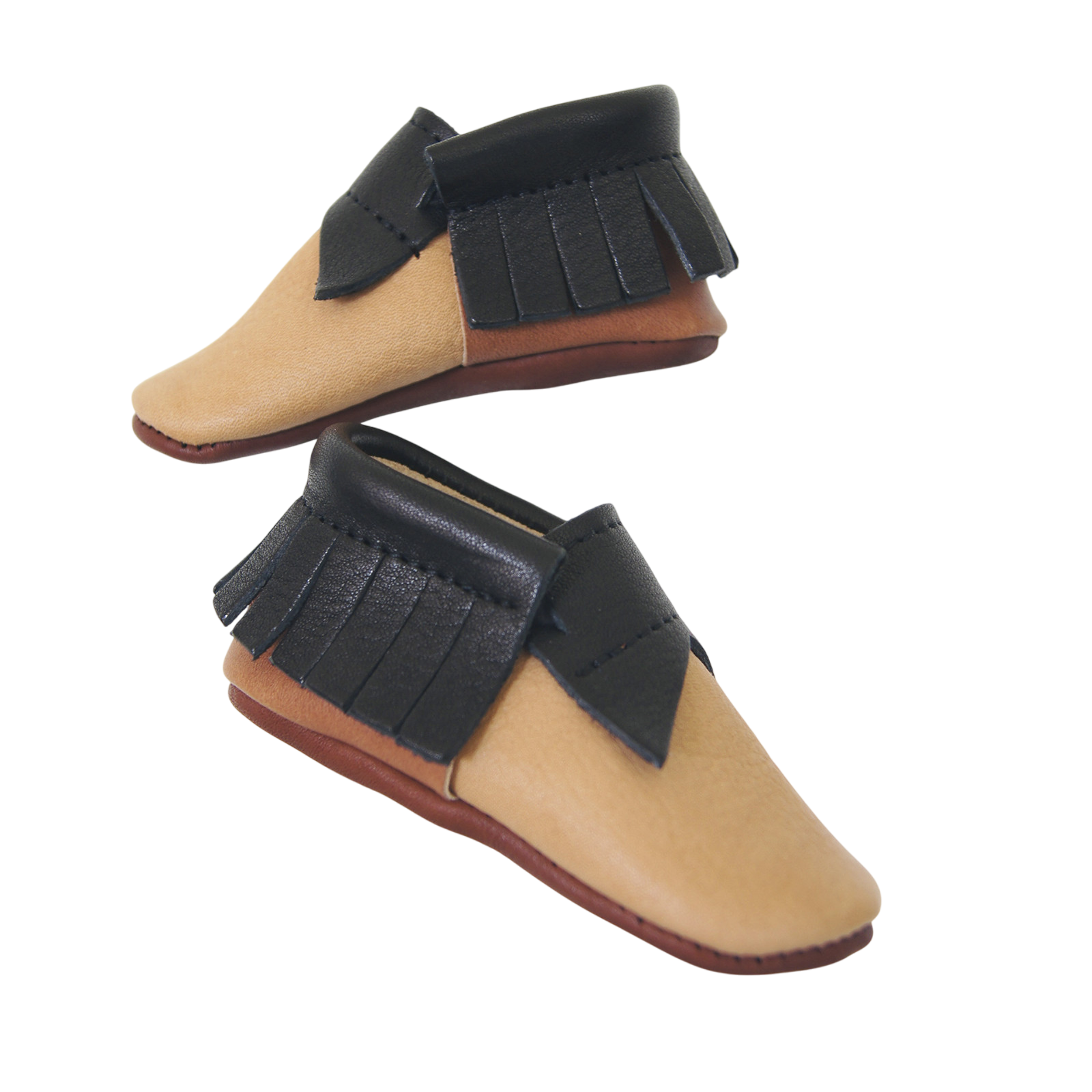 Mokassin Brown Puzzle Braun/ Beige/Schwarz