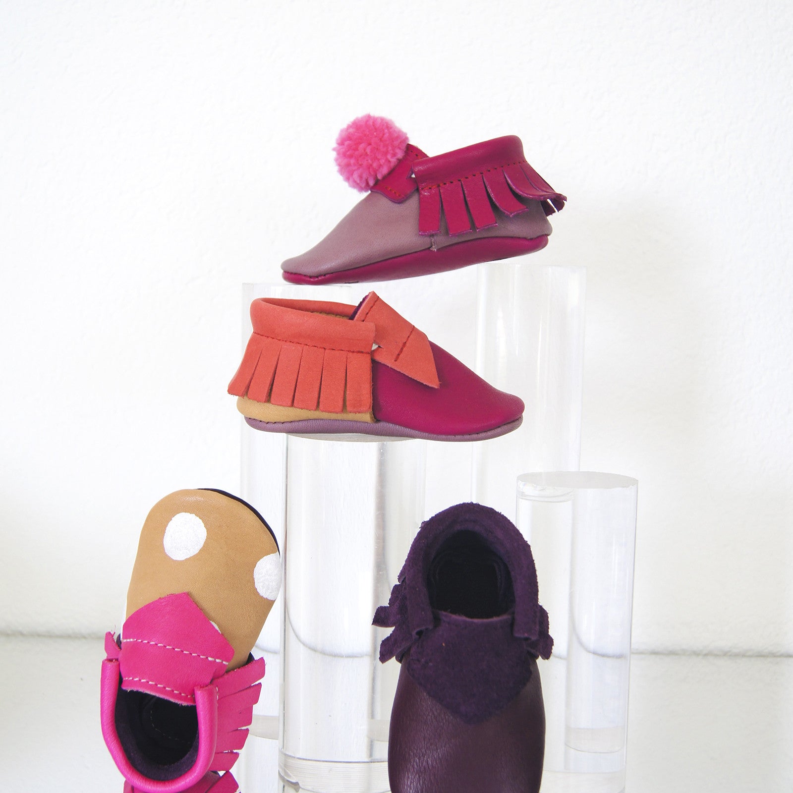 Mocassin Red Puzzle Rouge/ Beige/ Rose