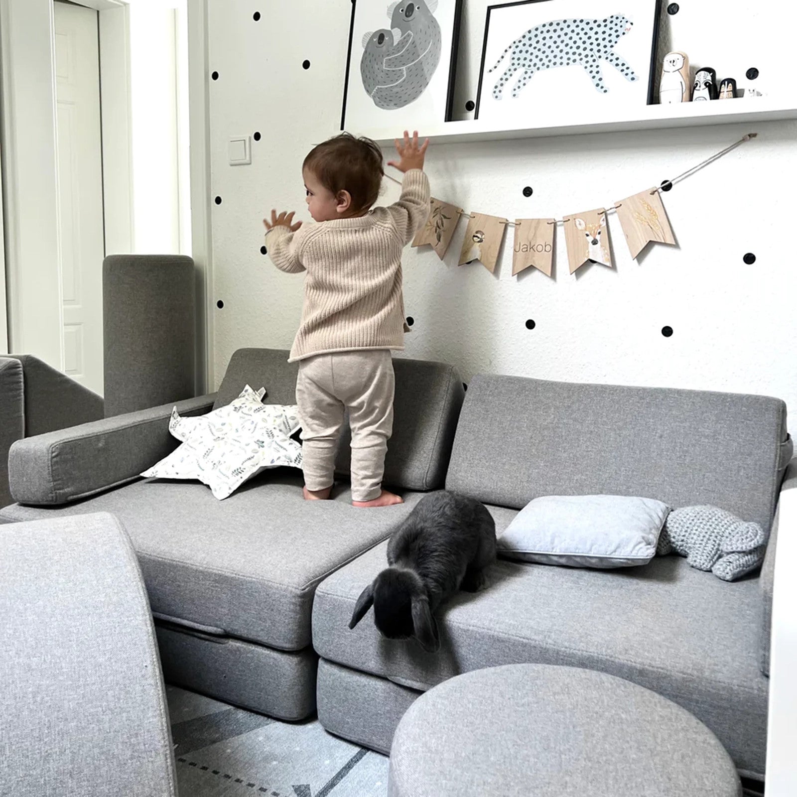 Wonderwuzz play sofa OH SO SOFY Grauffelo