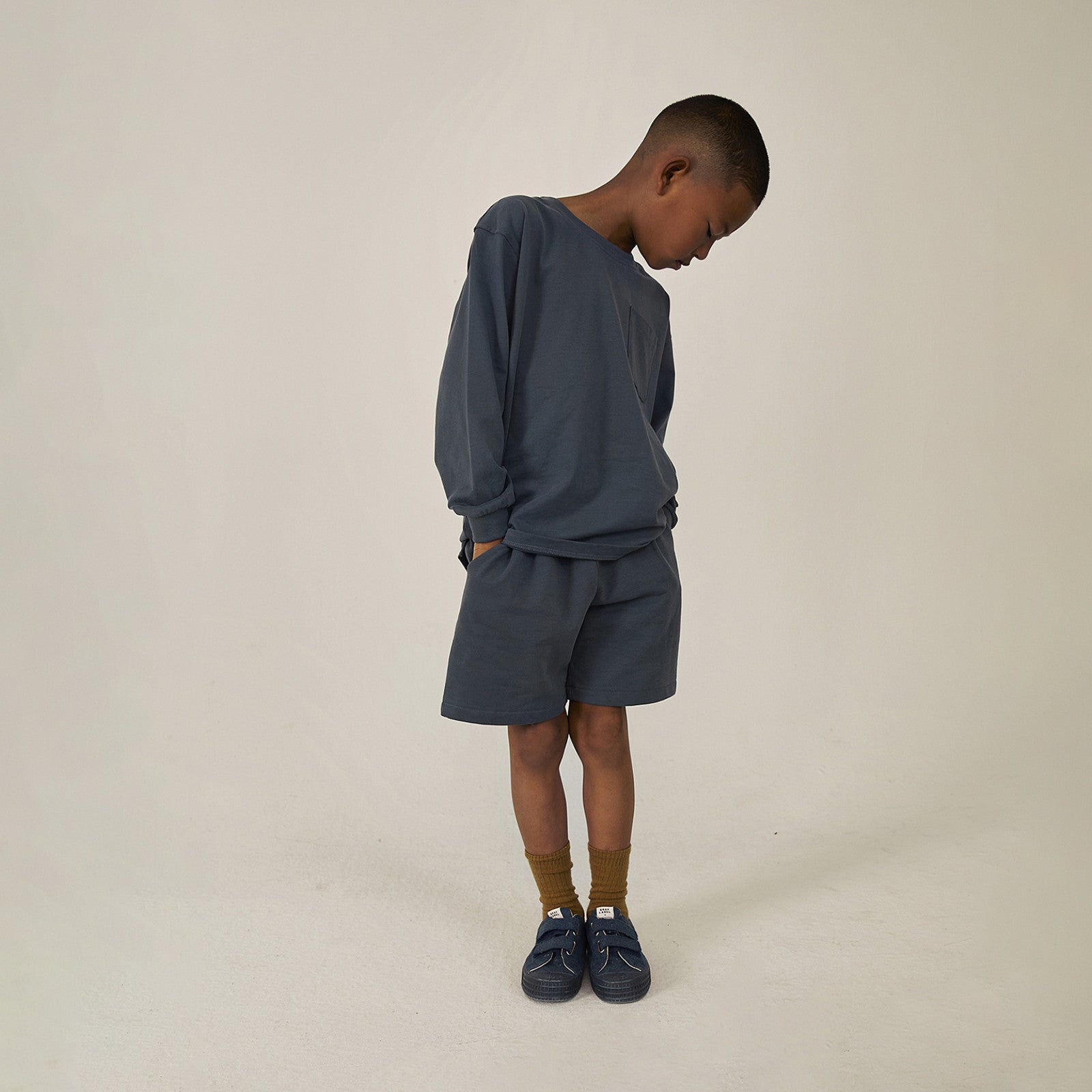 Long sleeve shirt Blue Grey