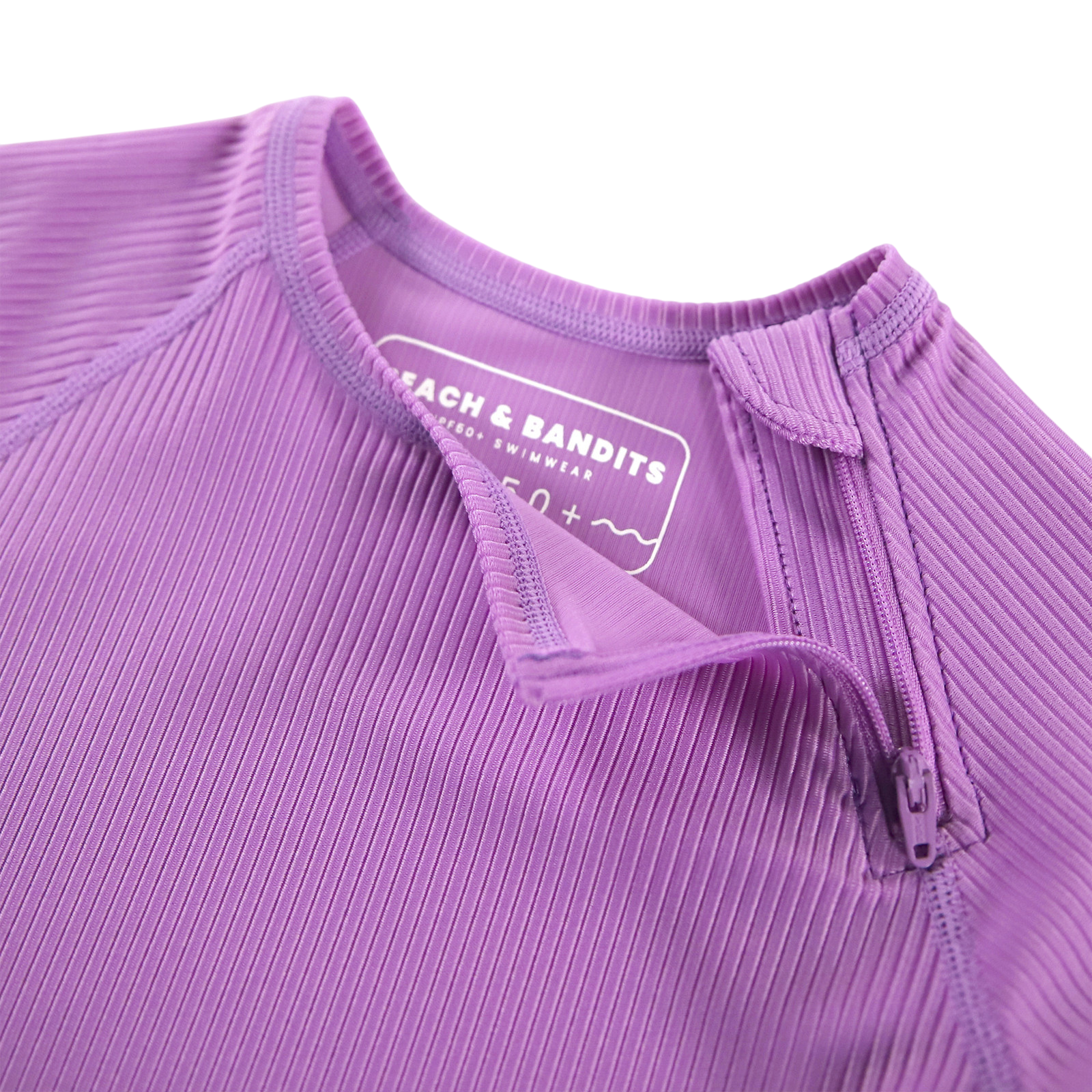 Swim shirt UPF 50+ Orchid Ribbed LS Purple