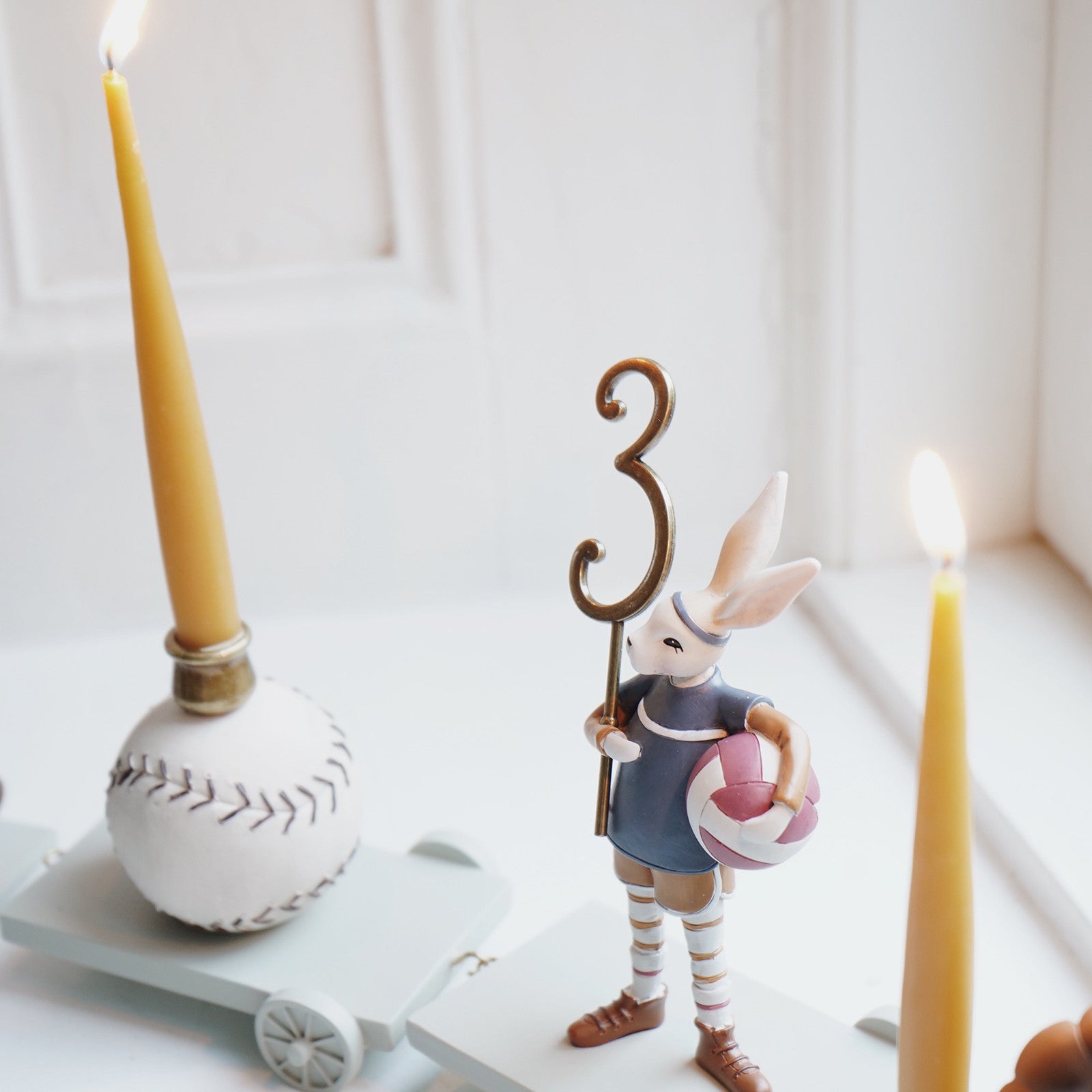 Bougies train d'anniversaire Nature