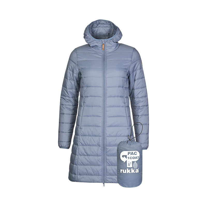 Manteau thermique pour femme Pac Coat bleu chine