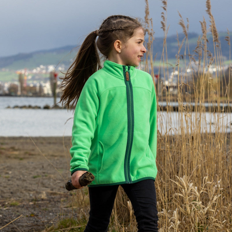 Kinder Elisha Fleece Jacke irish green