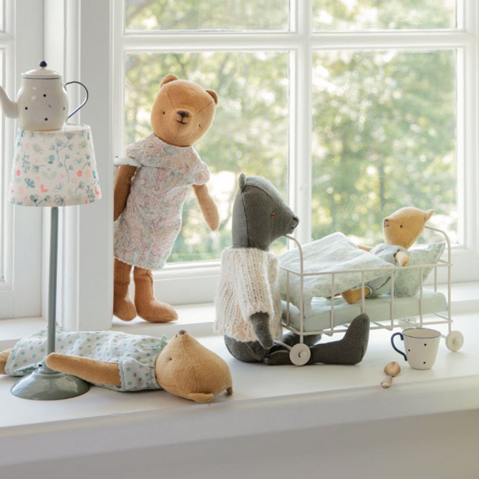 Lampadaire pour maison de poupées Menthe