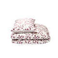 Housse de couette PEROUGES white/cassis