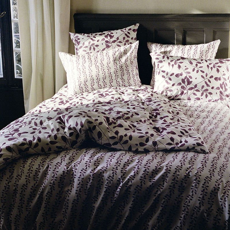 PEROUGES comforter cover white/cassis 200x210 cm