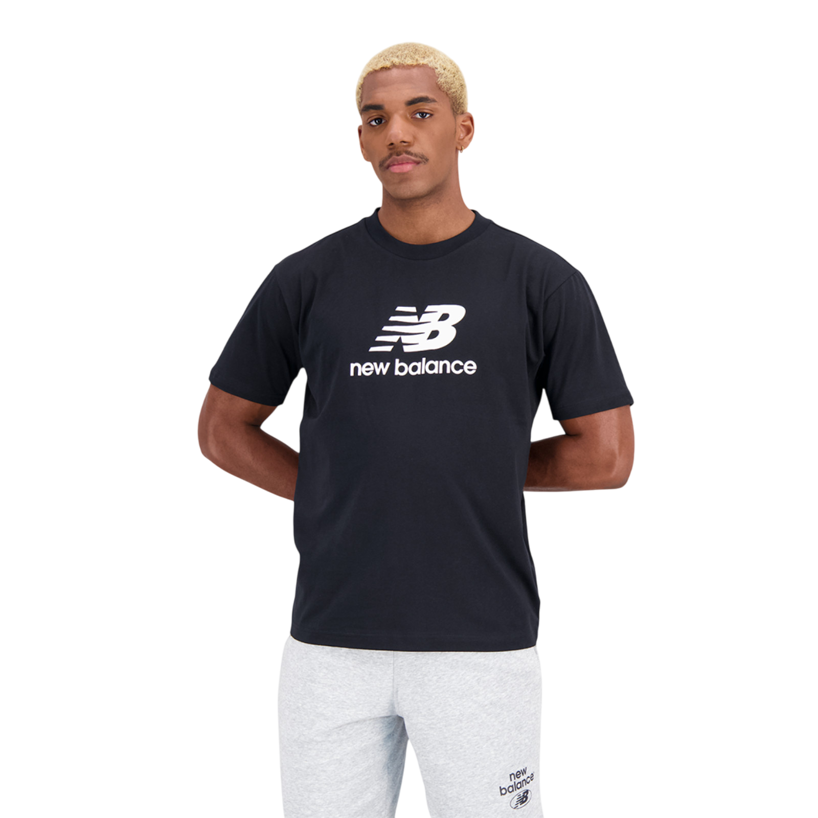 Essentials Stacked Logo T-shirt noir