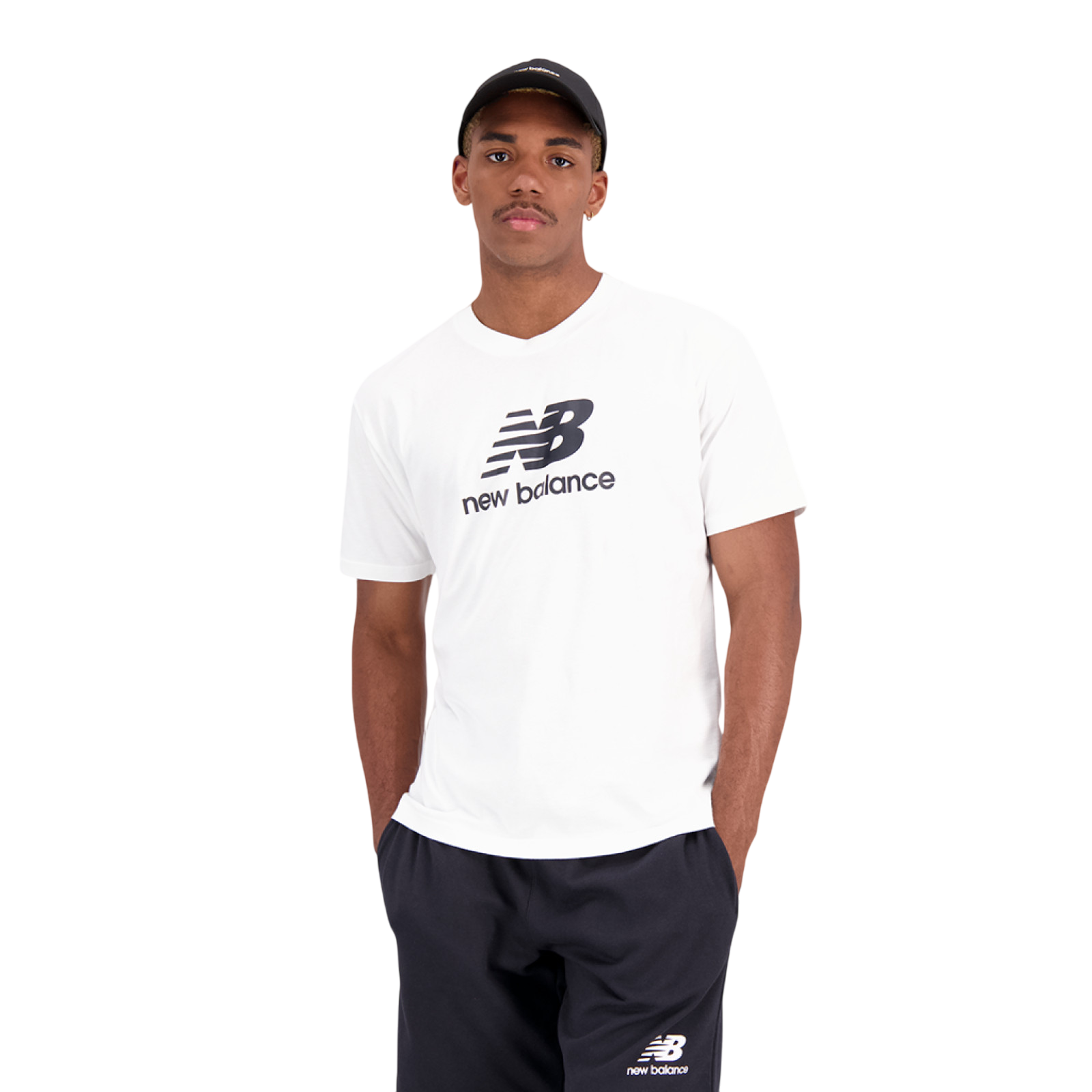 Essentials Stacked Logo T-shirt blanc