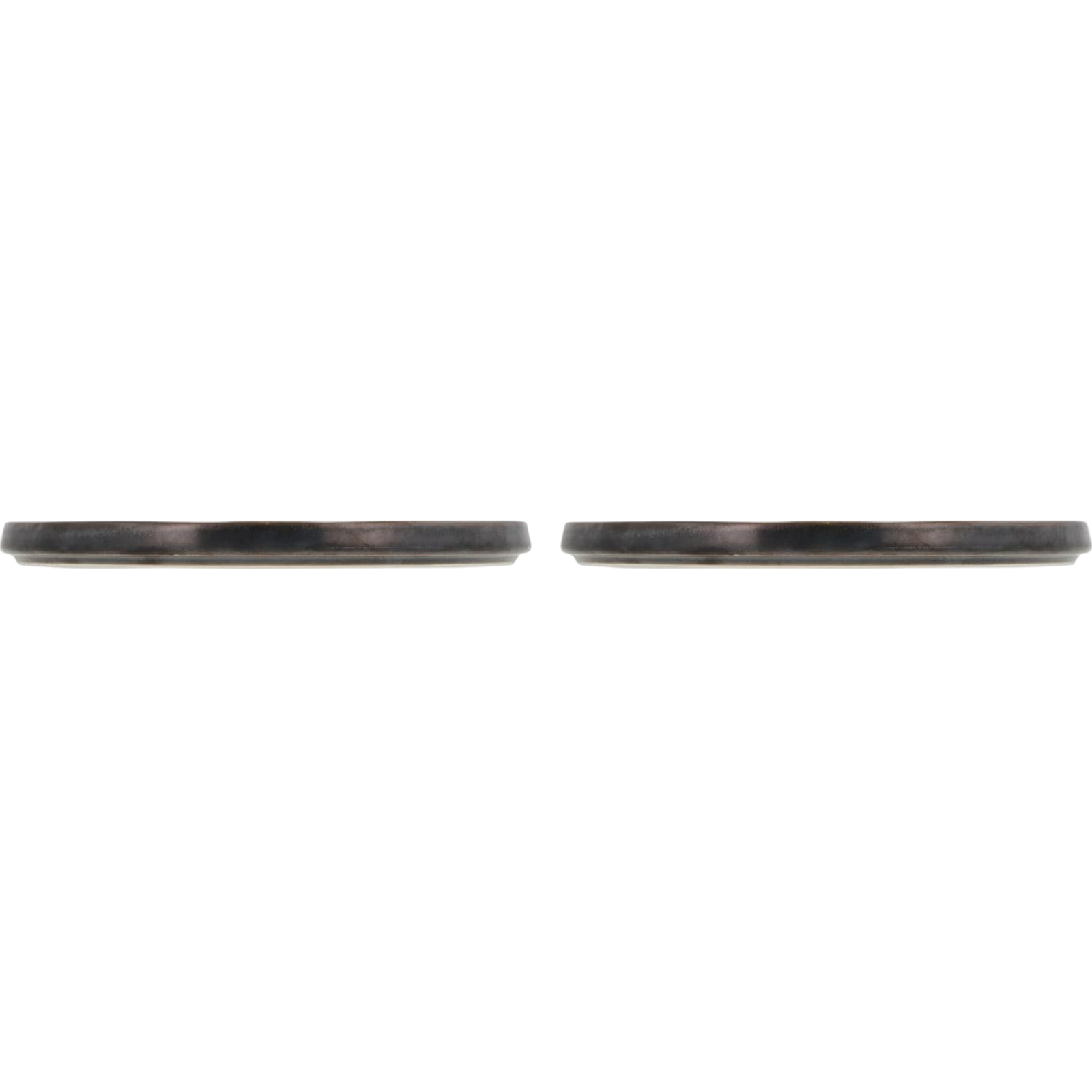 Fjord dinner plate, 2 pieces, black