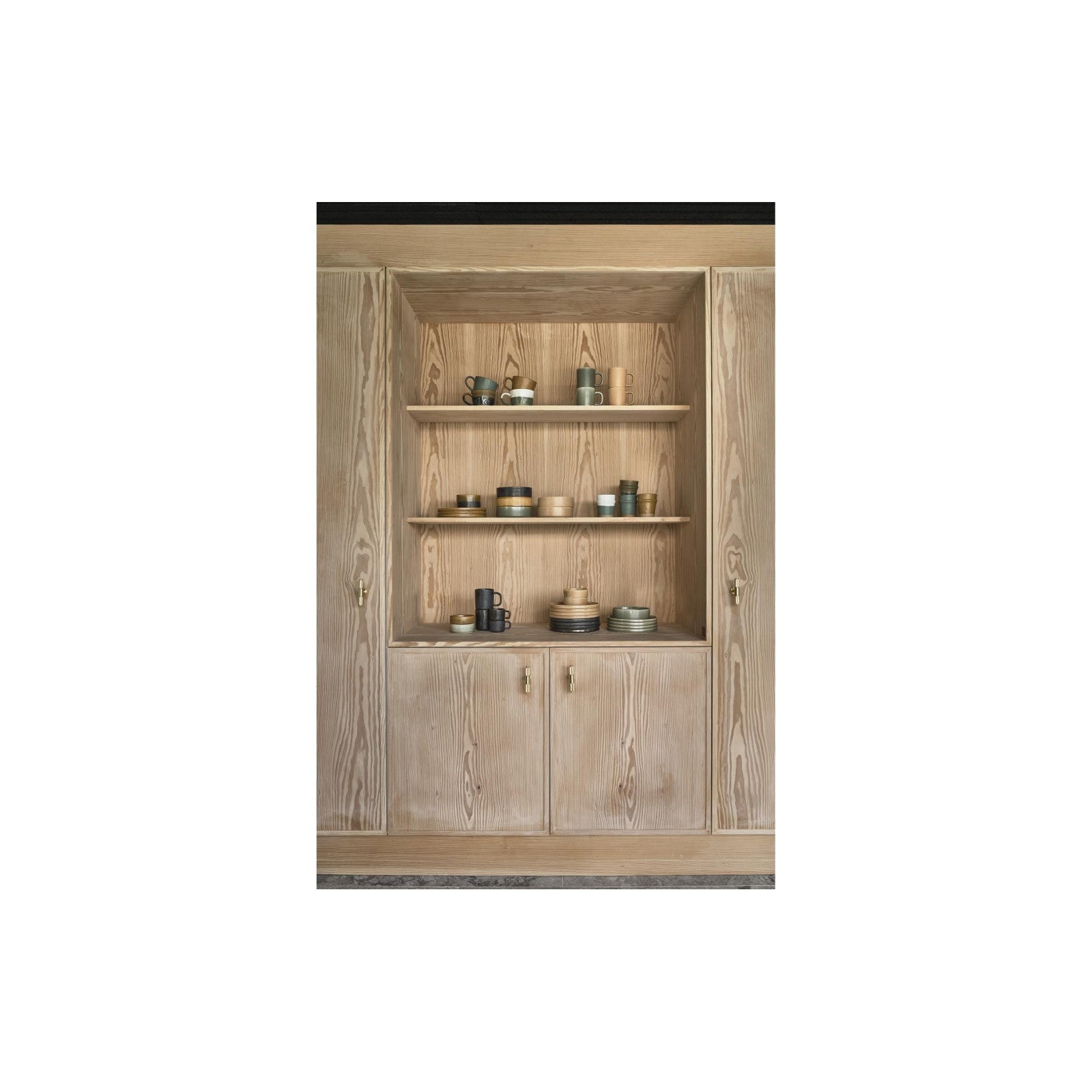 Fjord dinner plate, 2 pieces, black