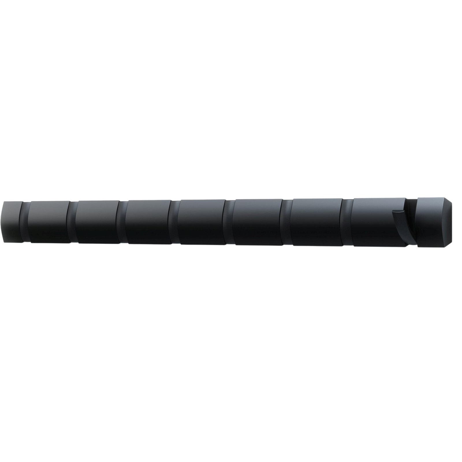 Portemanteau Flip 8 crochets, noir