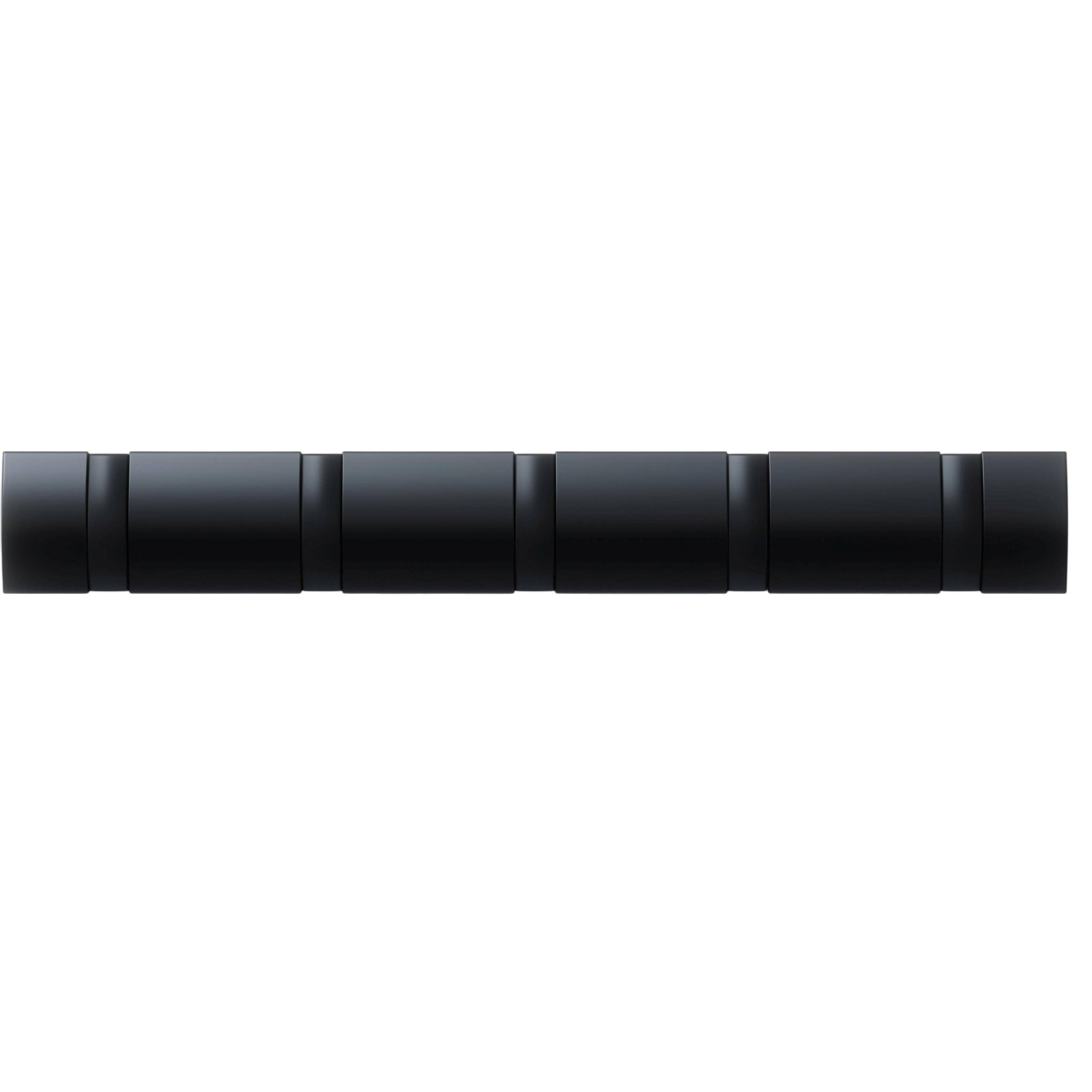 Garderobenleiste Flip 5 Haken, Schwarz