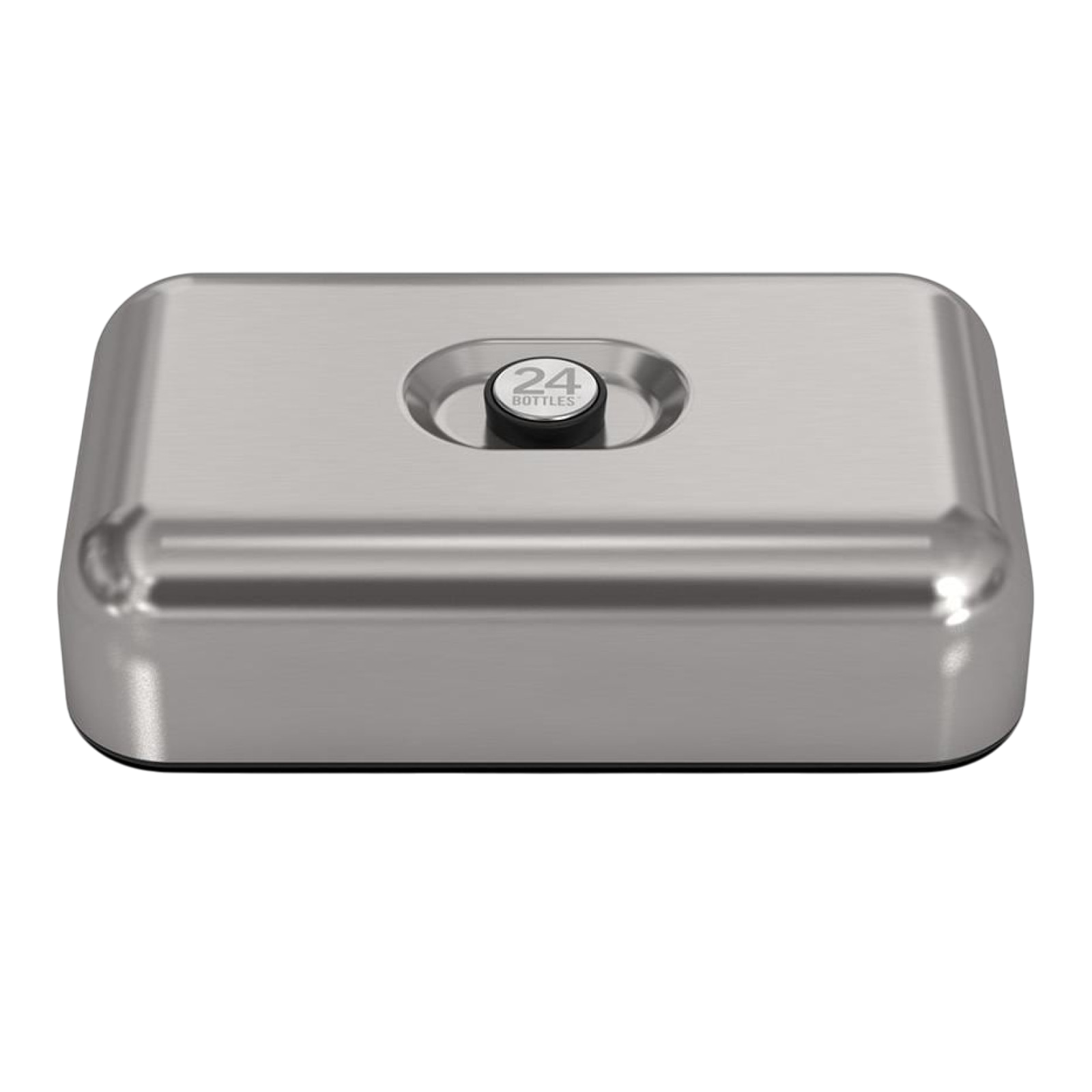 Brushed steel lunchbox