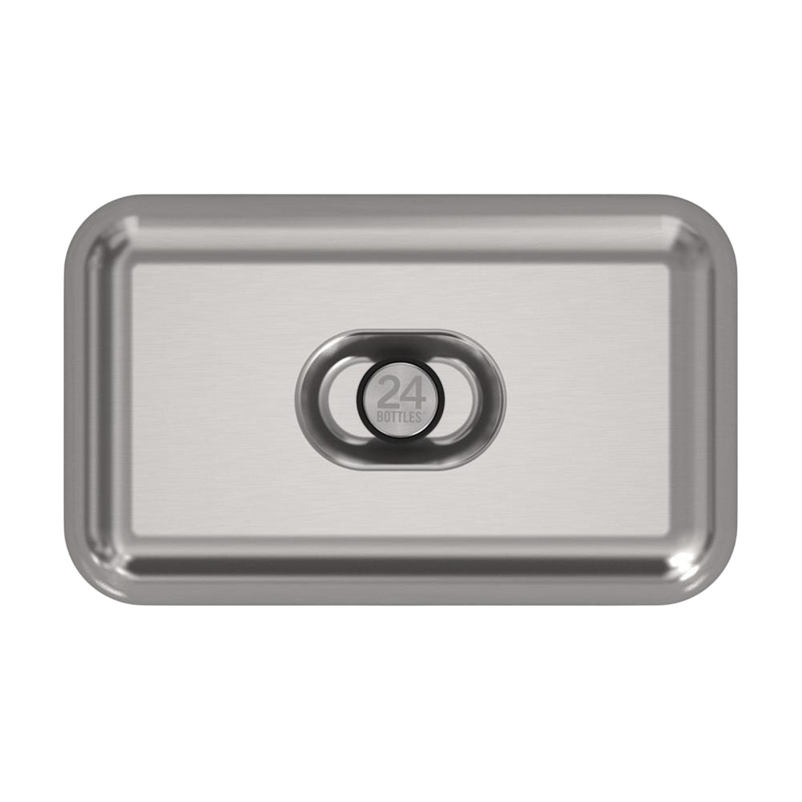 Brushed steel lunchbox