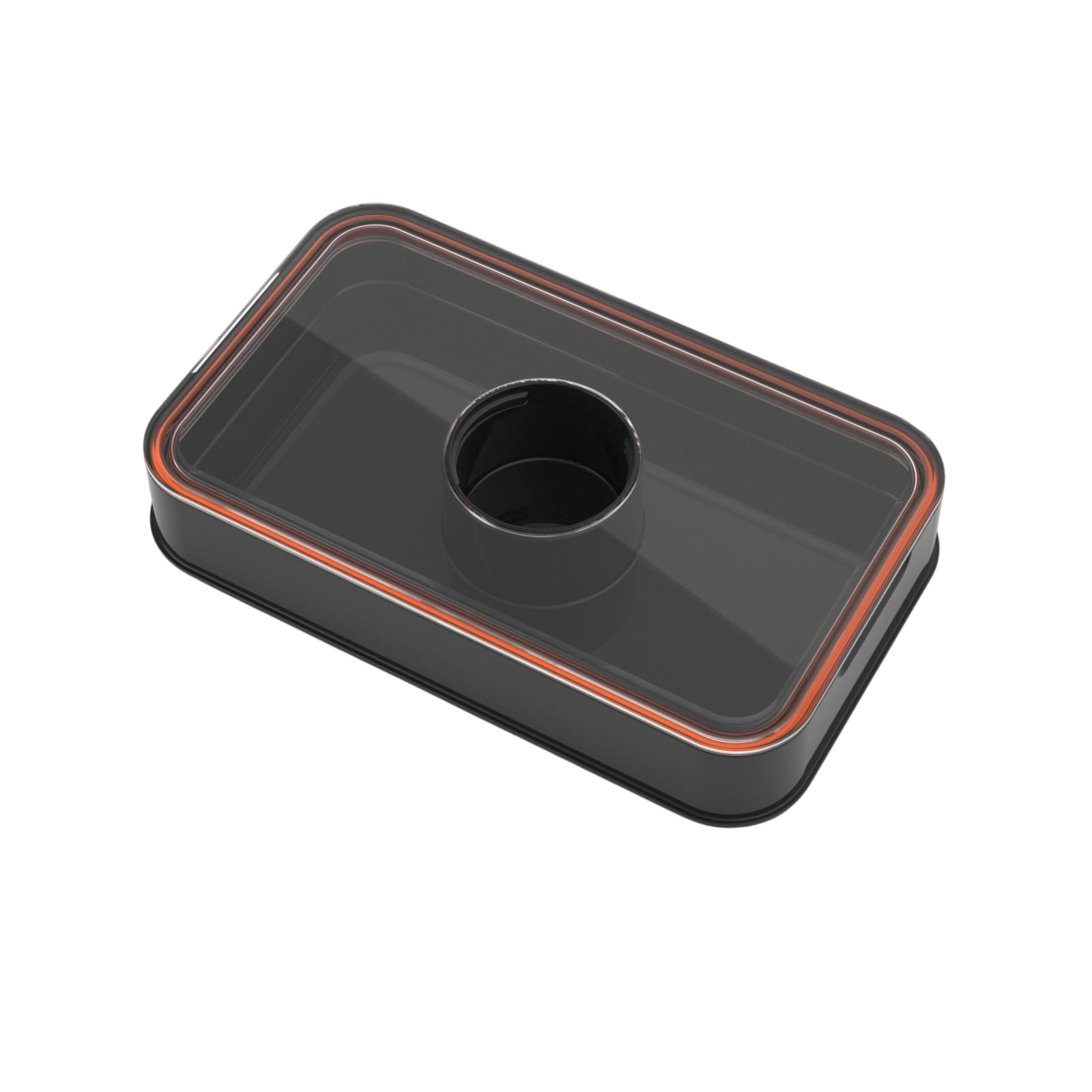 Brushed steel lunchbox