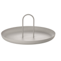 Single serving tray, light gray