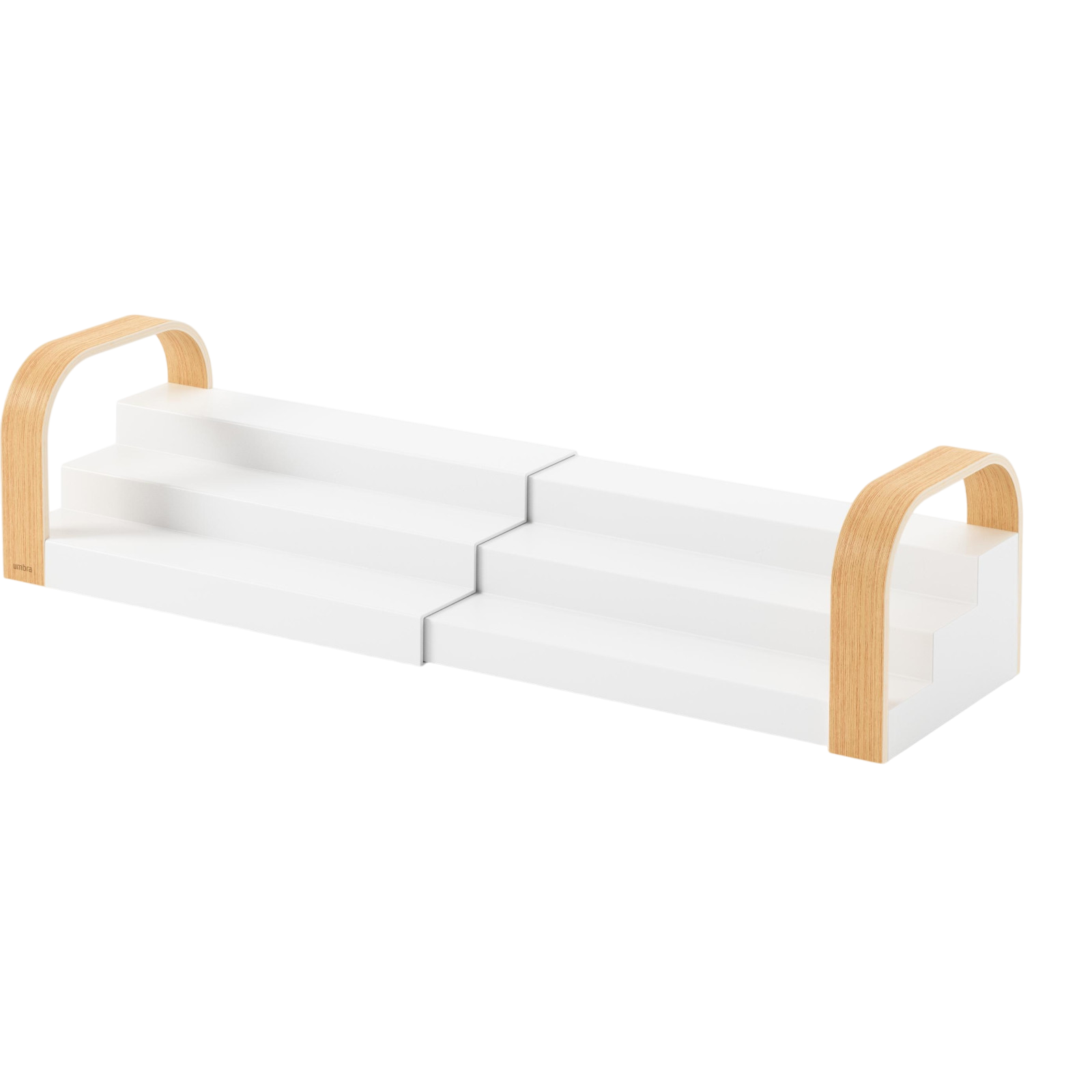 Etagère à épices Bellwood Nature/Blanc