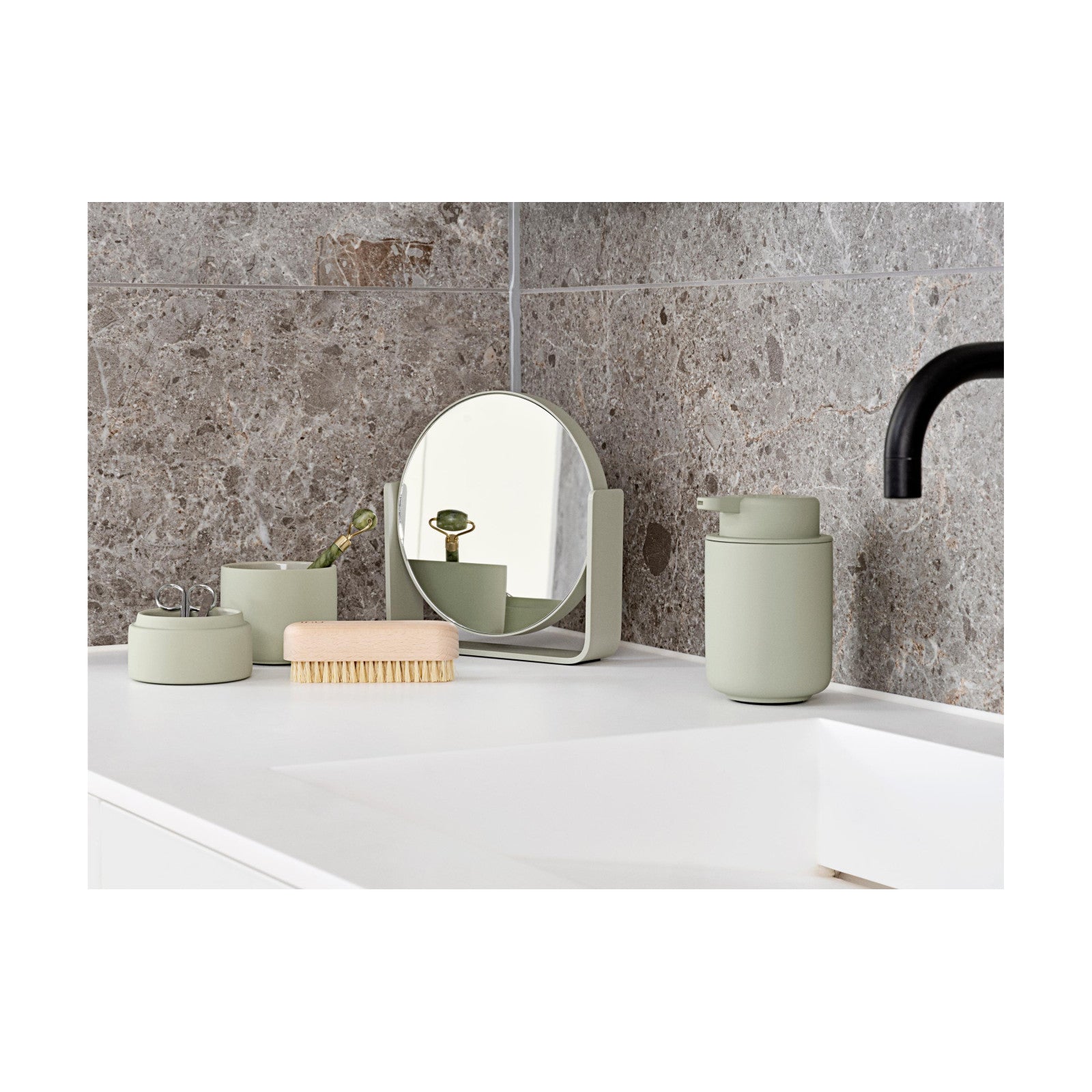 Miroir de table Ume, Eucalyptus Green