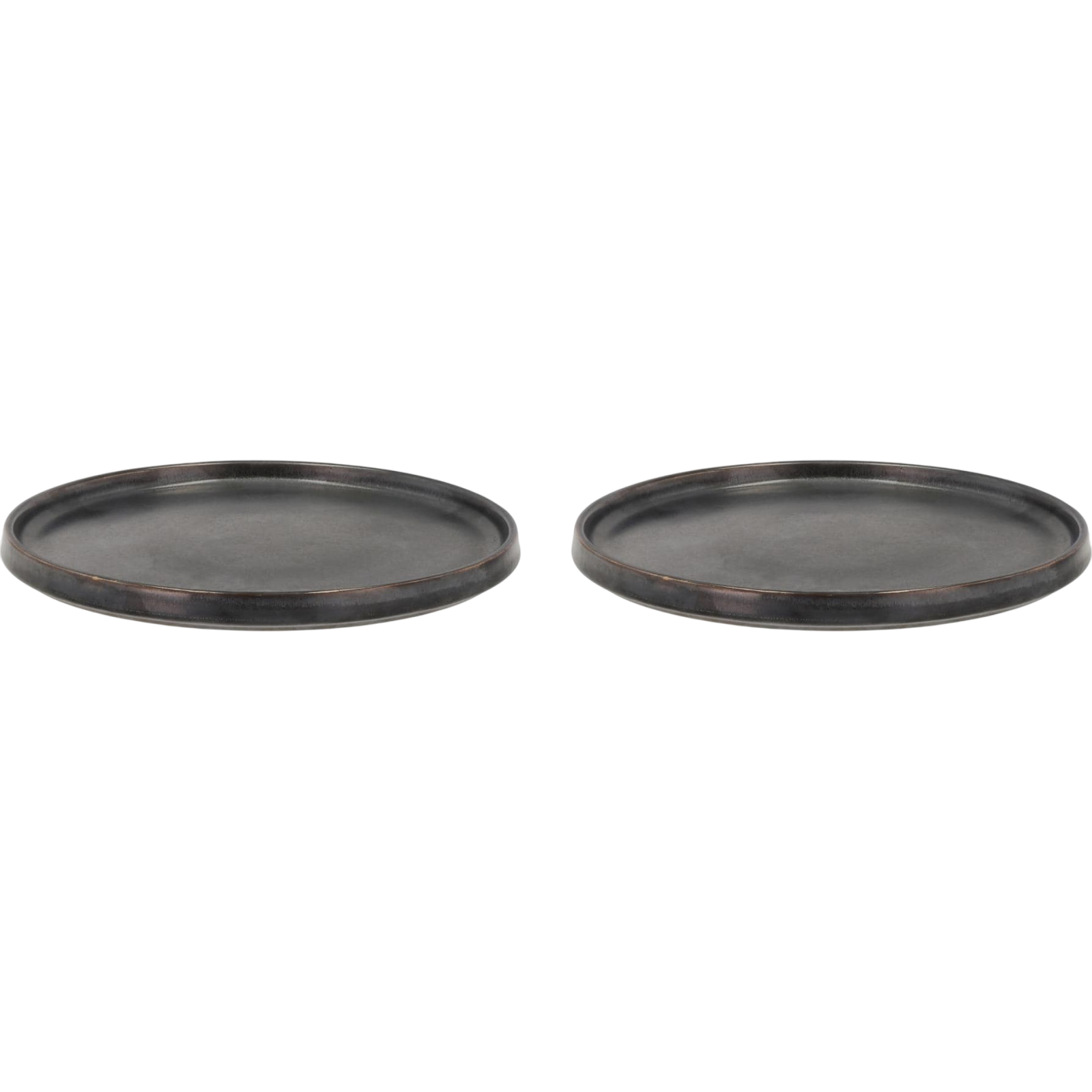 Fjord dinner plate, 2 pieces, black