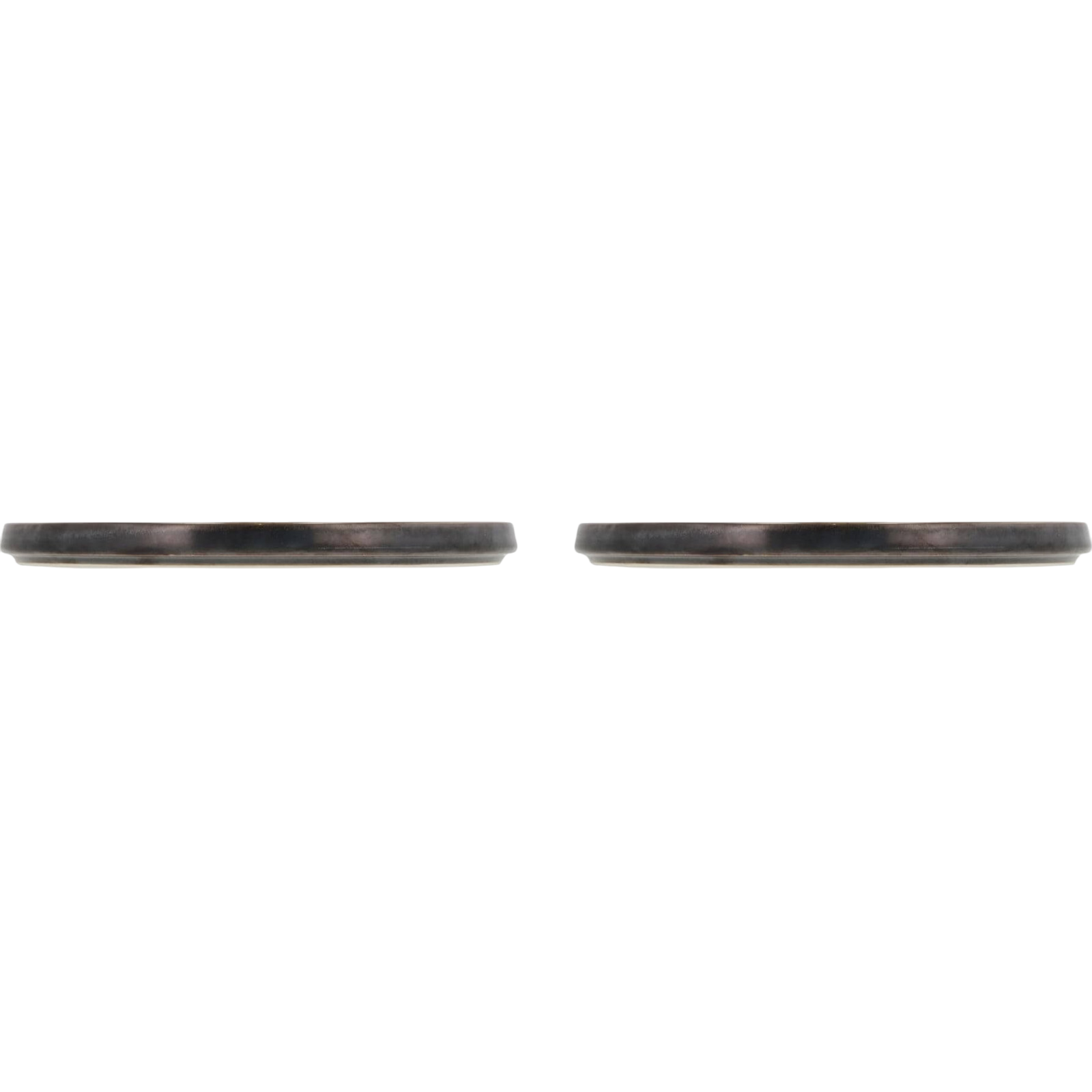 Fjord dinner plate, 2 pieces, black