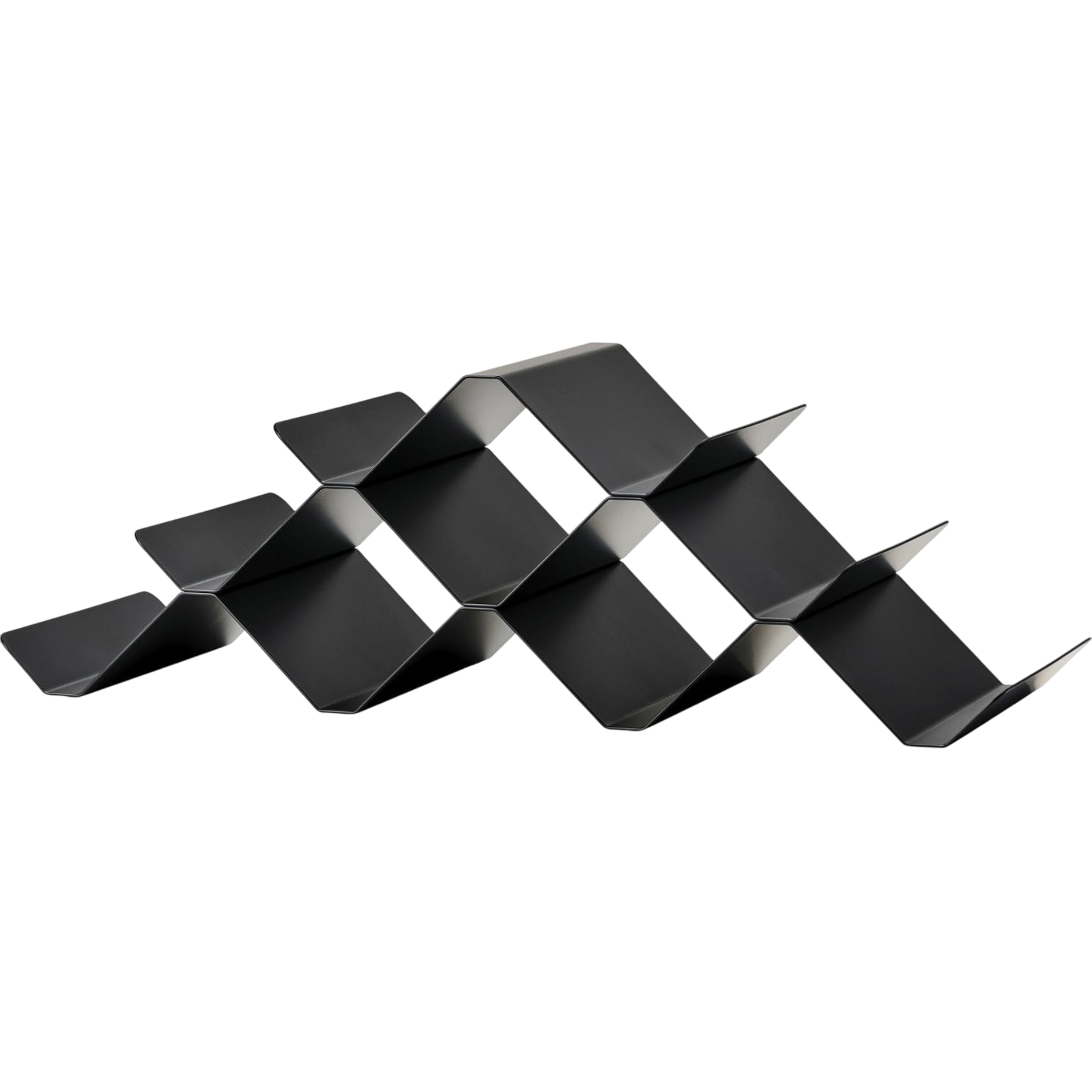 Weinregal Rocks für 9 Flaschen, Schwarz