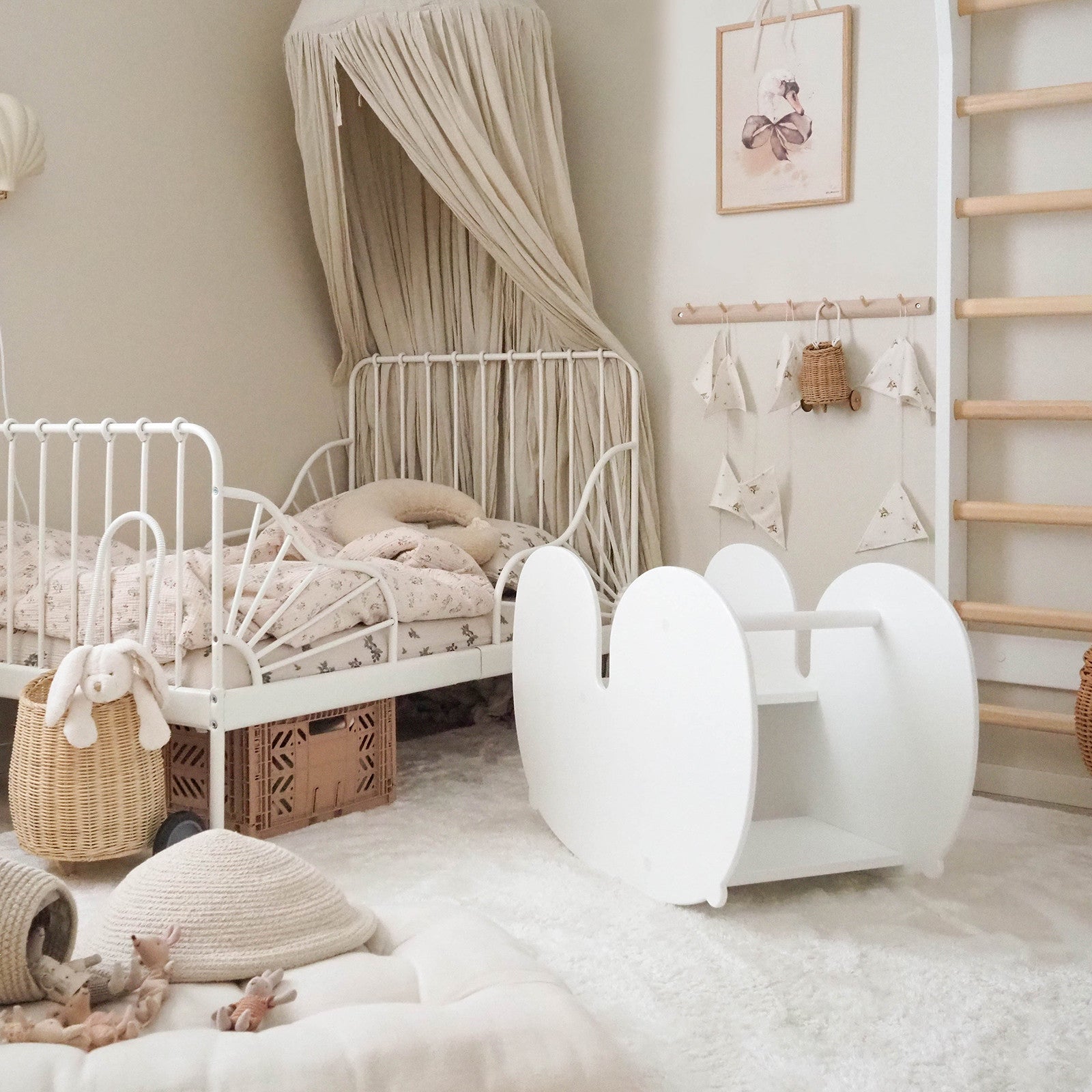 Schaukelpferd NUPPU Weiss