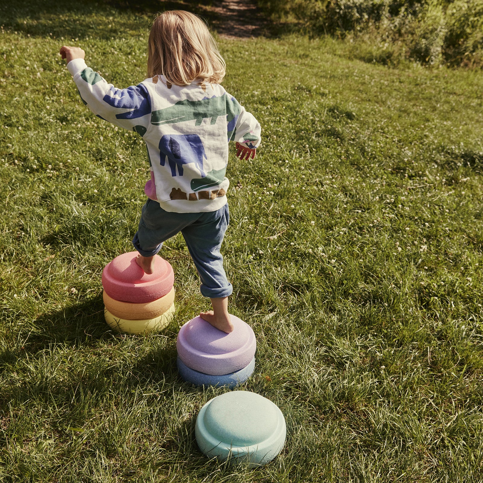 Pierre à empiler Rainbow pastel