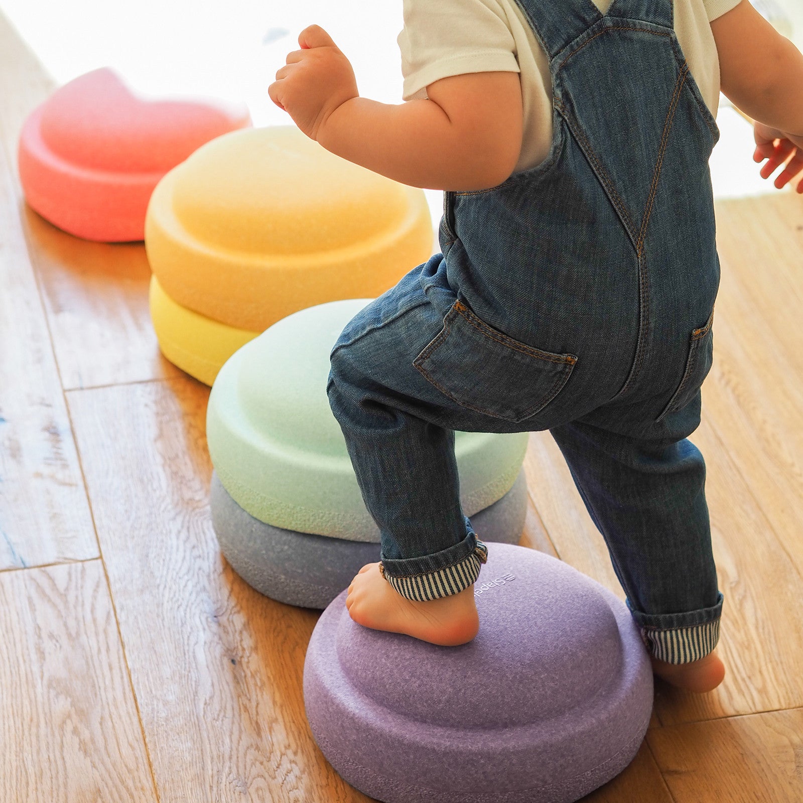 Pierre à empiler Rainbow pastel