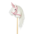 Horn and halter for hobbyhorse Pink glitter
