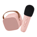 Rechargeable wireless speaker and microphone Rose Pastel
